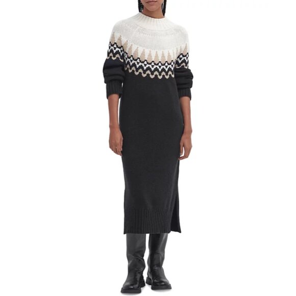 NEW Barbour Kingsford Fair Isle Sweater Dress 2510  10T5 - Picture 5 of 12